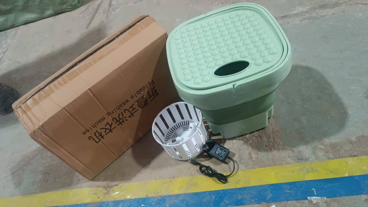 Portable Washing Machine, Foldable Washer and Dryer Combo (1 Set / Mix Color) Portable Washing Machine, Foldable Washer and Dryer Combo (1 Set / Mix Color)